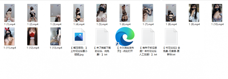 【自行打包韩国女主播  nymph412  13V 16.2G  百度云