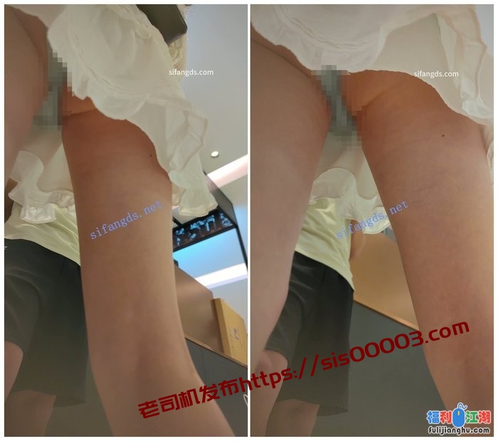 【CSCD】白色连衣裙小姐姐和男朋友买奶茶,蓝色窄内[某房原版]【795M】